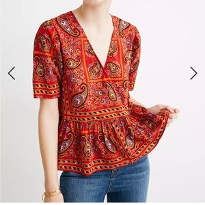 Madewell Paisley Top